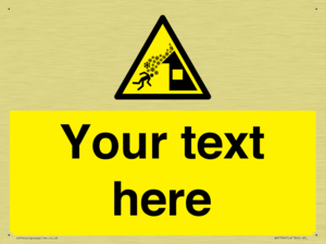 Custom warning roof avalanche